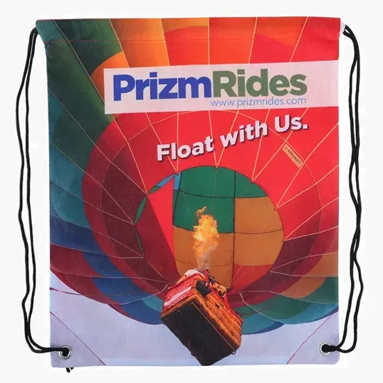 Sublimated Non-Woven Drawstring Backpack — view 4