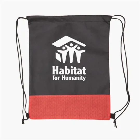 Pathway Non-Woven Drawstring Backpack — view 4