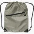 Drawstring Sports Backpack With Zipper — view 3