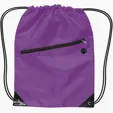 Drawstring Sports Backpack With Zipper — view 6