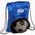 Drawstring Backpack with Zippered Pocket — view 3