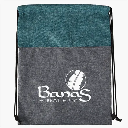 Heathered N' Jute Drawstring Backpack — view 4