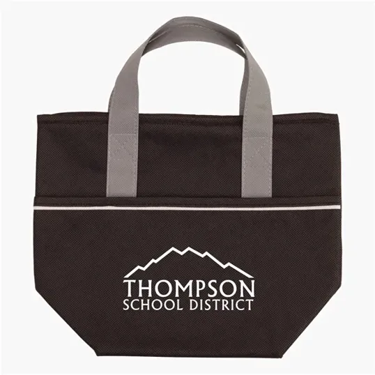 Insulated Cooler Tote Bag with Zippered Top — view 2