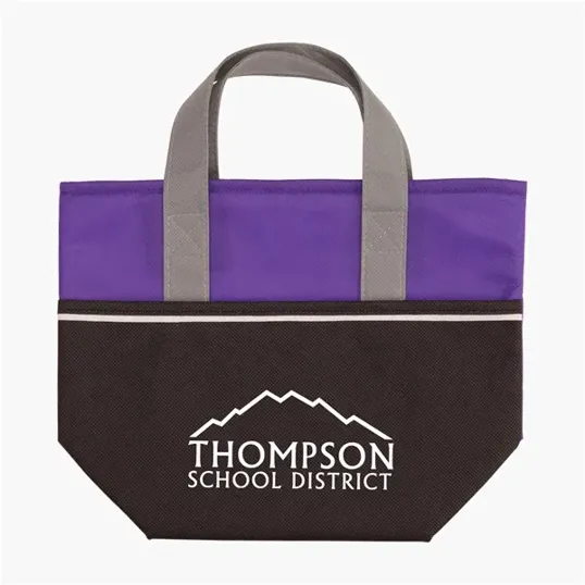 Insulated Cooler Tote Bag with Zippered Top — view 5