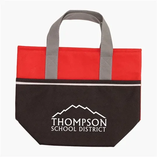 Insulated Cooler Tote Bag with Zippered Top — view 6