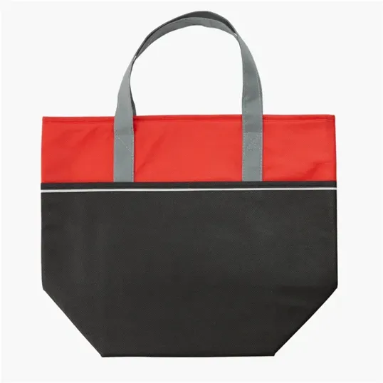 Non-Woven Insulated Cooler Bag with Zippered Top — view 4
