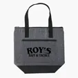 Recycled Insulated Cooler Bag with Zippered Top and Front Pocket