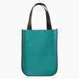 Evans Curved Bottom Tote Bag, 4 1/2" x 9" x 12" — view 2