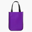 Evans Curved Bottom Tote Bag, 4 1/2" x 9" x 12" — view 5