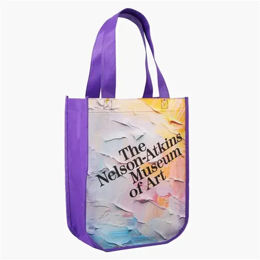 Evans Sublimated Curved Bottom Tote, 12"H x 9 1/2"W x 4 1/2"D — view 3