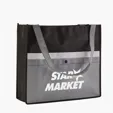 Evans Non-Woven Tote Bag with Pocket, 14" x 16" x 5" — view 2