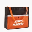 Evans Non-Woven Tote Bag with Pocket, 14" x 16" x 5" — view 4