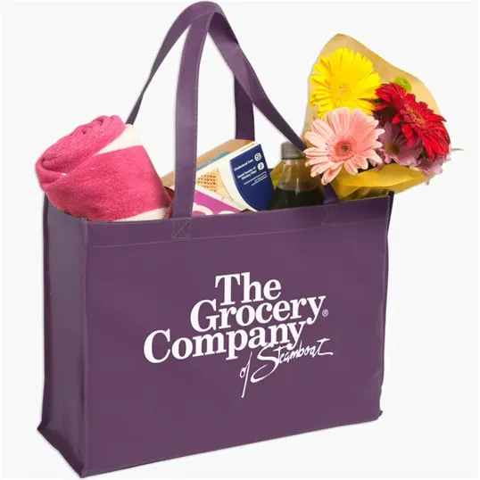 Evans Non-Woven Shopping Tote with 22" Handles — view 9