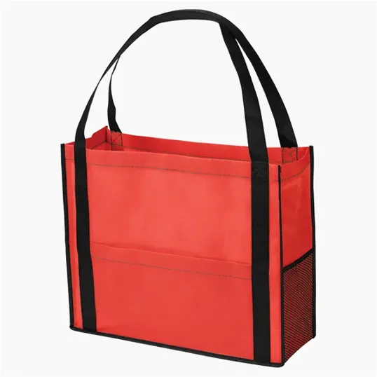 Chandler Non-Woven Mesh Tote Bag with Gusset — view 8