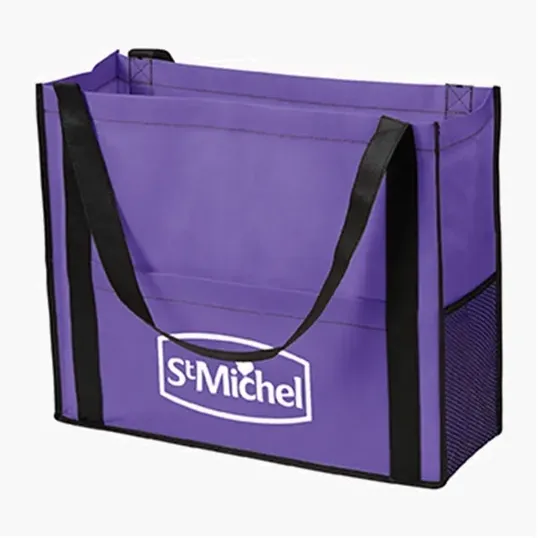 Chandler Non-Woven Mesh Tote Bag with Gusset — view 3