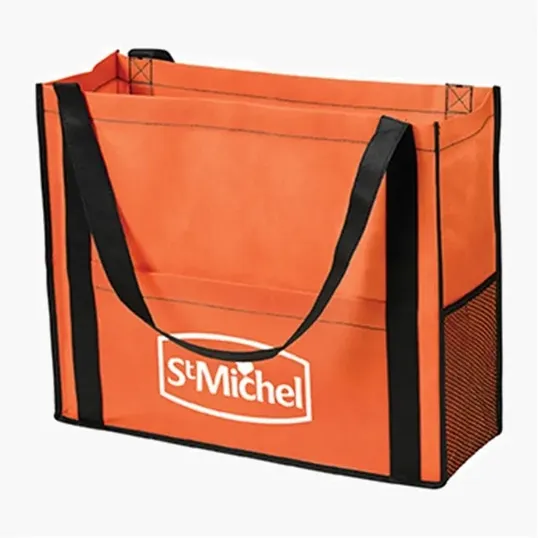 Chandler Non-Woven Mesh Tote Bag with Gusset — view 4