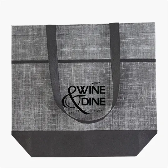 Evans Non-Woven Tote Bag with Pockets — view 2