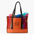 Evans Non-Woven Beach Tote with Mesh Front — view 2