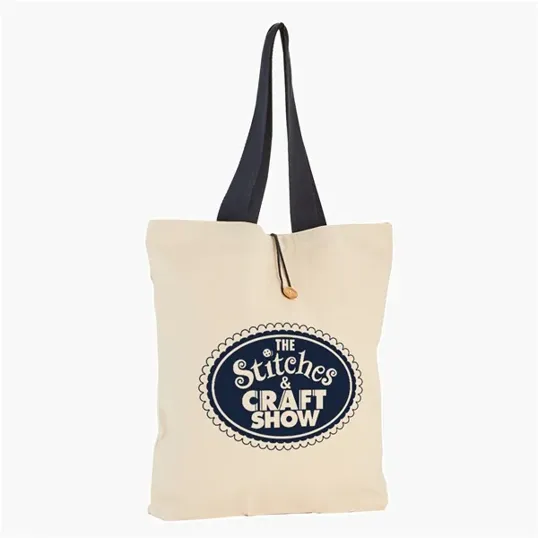 Evans Cotton Canvas Button-Up Tote Bag, 11.5 oz — view 6
