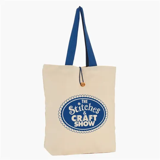 Evans Cotton Canvas Button-Up Tote Bag, 11.5 oz — view 7