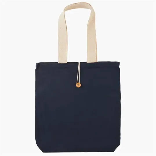 Evans Cotton Canvas Button-Up Tote Bag, 11.5 oz — view 12
