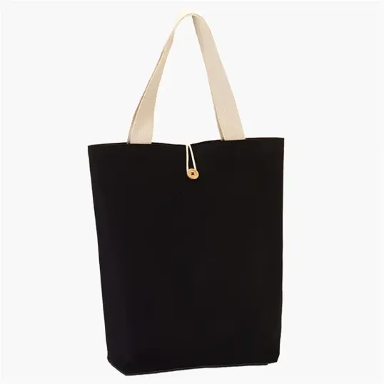 Evans Cotton Canvas Button-Up Tote Bag, 11.5 oz — view 5
