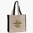 10 oz. Cotton Canvas Tote Bag, 15" x 14" x 7" — view 2