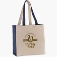 10 oz. Cotton Canvas Tote Bag, 15" x 14" x 7" — view 3