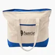 12 oz Cotton Canvas Zippered Tote Bag — view 5