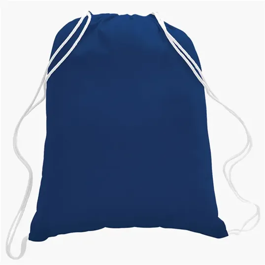 Cotton Canvas Drawstring Cinch Backpack, 5.5 oz. — view 11