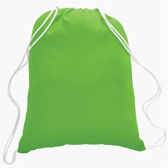 Cotton Canvas Drawstring Cinch Backpack, 5.5 oz. — view 13