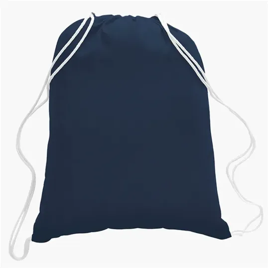 Cotton Canvas Drawstring Cinch Backpack, 5.5 oz. — view 15