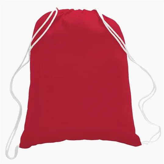 Cotton Canvas Drawstring Cinch Backpack, 5.5 oz. — view 18
