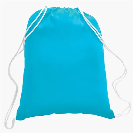 Cotton Canvas Drawstring Cinch Backpack, 5.5 oz. — view 19