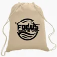 Cotton Canvas Drawstring Cinch Backpack, 5.5 oz. — view 5