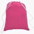 Cotton Canvas Drawstring Cinch Backpack, 5.5 oz. — view 12