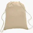 Cotton Canvas Drawstring Cinch Backpack, 5.5 oz. — view 14