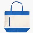 Evans Zippered Beach Tote Bag, 600D Polyester — view 6