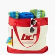 Evans Zippered Beach Tote Bag, 600D Polyester