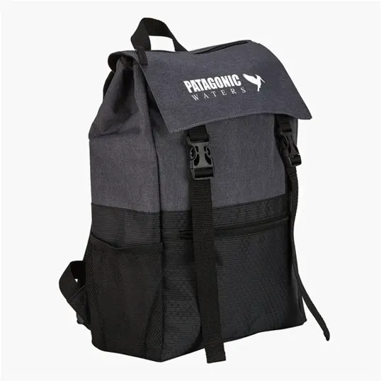 Rucksack Backpack with Laptop Sleeve, 300 Denier Heathered Polyester — view 4