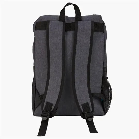 Rucksack Backpack with Laptop Sleeve, 300 Denier Heathered Polyester — view 2