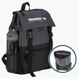 Rucksack Backpack with Laptop Sleeve, 300 Denier Heathered Polyester