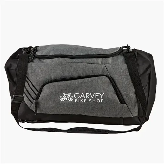 Heathered Melange Polyester Duffel Bag — view 2