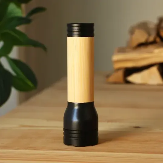 Evans Bamboo Rechargeable Flashlight — view 2