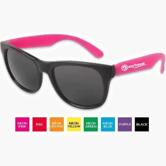 Neon Sunglasses with Black Frame