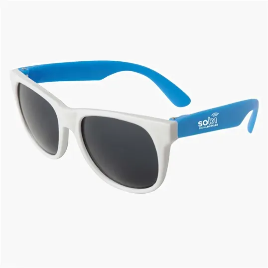 Neon Sunglasses with White Frame — view 2