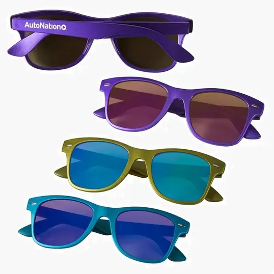Metallic Sunglasses with UV400 Protective Lenses — view 7
