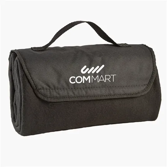 Fleece Roll-Up Blanket with Carry Handle