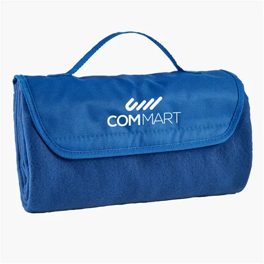 Fleece Roll-Up Blanket with Carry Handle — view 2