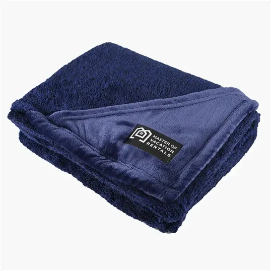 RPET Fleece Blanket with Patch